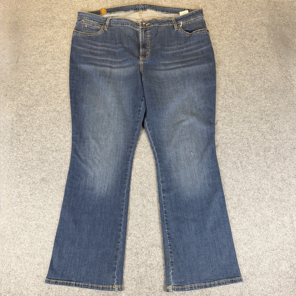 Wrangler Aura Slimming Bootcut Jeans Plus Size 22 Avg Medium Wash Stretch